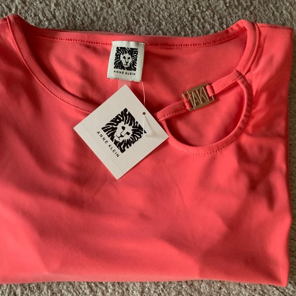 NWT Women's Anne Klein Blouse 3/4 Sleeves Medium - Picture 11 of 11